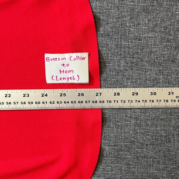 Nike Dry Fit Performance Golf Henley Shirt - Men's Size M - Red - Picture 8 of 9